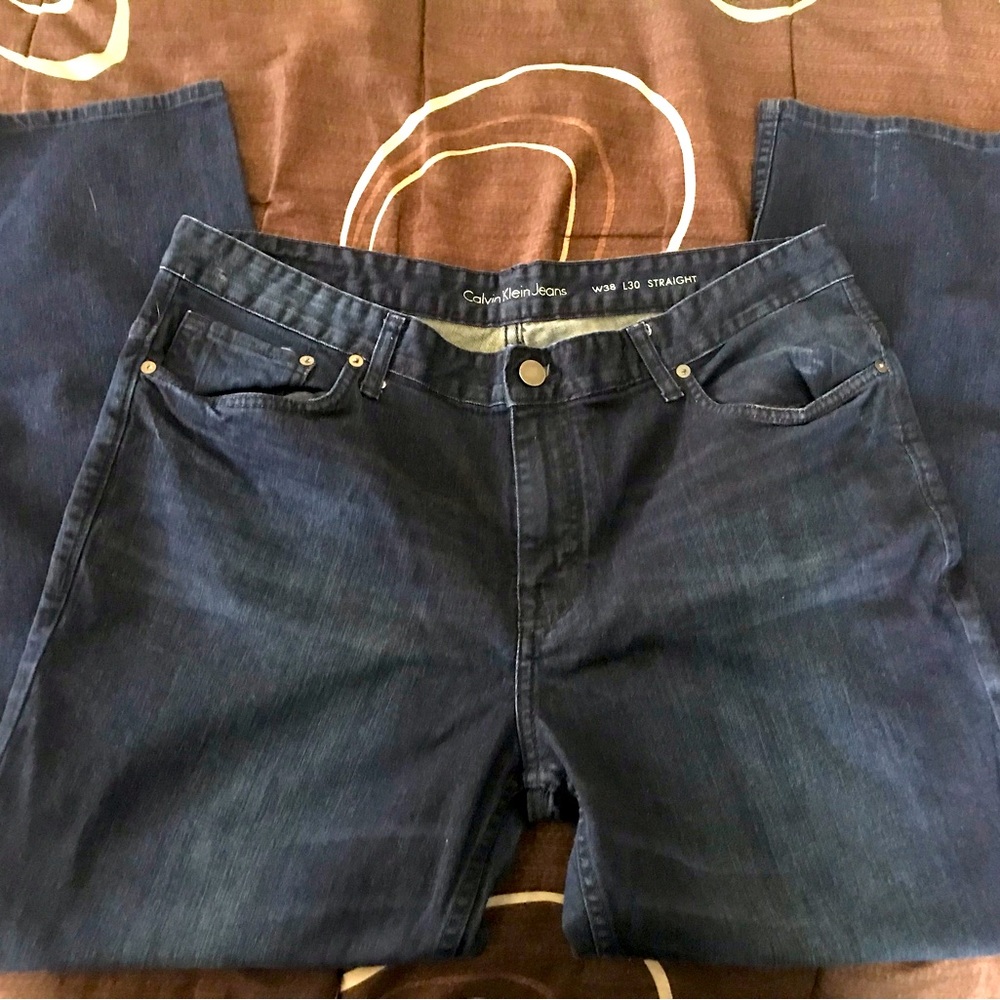 Calvin Klein Denim Straight Leg Jeans Sz 38/30.